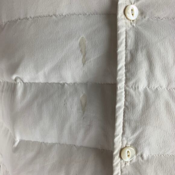 SASQUATCHfabrix Size XL Off White Quilted Cotton Blend Jacket - Picture 7 of 8